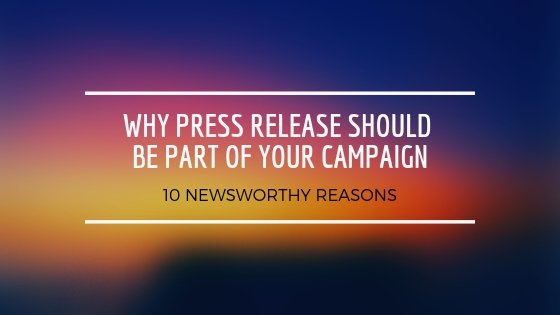 Benefits of the Press Release Marketing